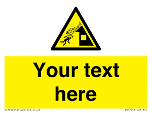 Custom warning roof avalanche